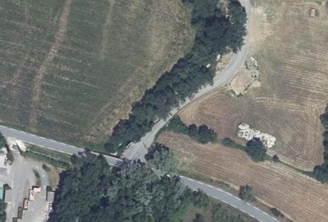 Vue aérienne du Camping Labeiller à Saint-Victor-de-Malcap