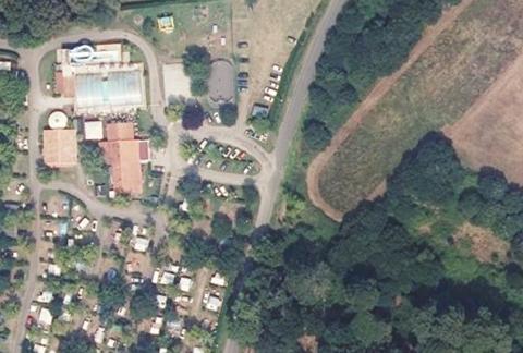 Vue aérienne du Camping Landes Bleues à Aureilhan