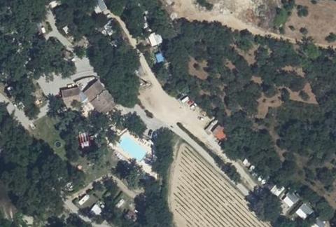 Vue aérienne du Camping le Bois des Roches à Bouchet