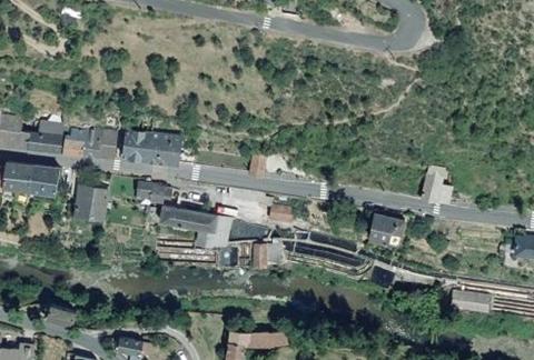 Vue aérienne du Camping le Capelan à Meyrueis