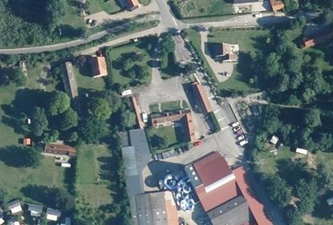 Vue aérienne du Camping le Champ Neuf à Saint-Quentin-en-Tourmont