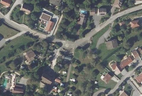 Vue aérienne du Camping le Chanet à Ornans