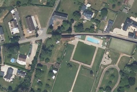 Vue aérienne du Camping le Château de Martragny à Martragny