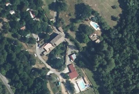 Vue aérienne du Camping le Chaudebry à Vinezac