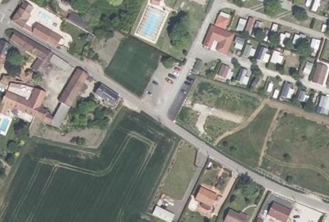 Vue aérienne du Camping le Clos des Tourterelles à Bouzonville-aux-Bois