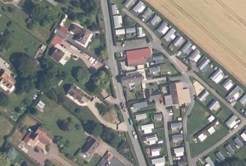 Vue aérienne du Camping le Clos Tranquille à Gonneville-en-Auge