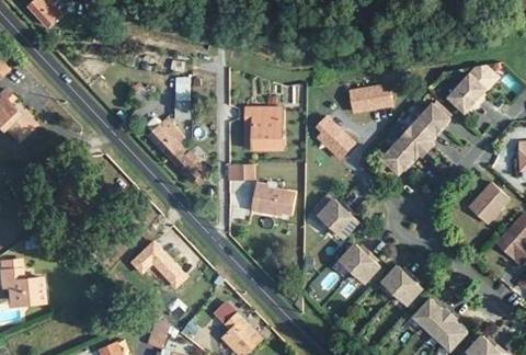 Vue aérienne du Camping le Clown Océan à Tosse