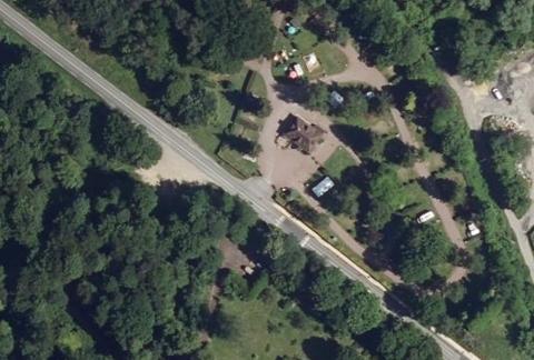 Vue aérienne du Camping le Coeur de la Fôret à Pierrefonds