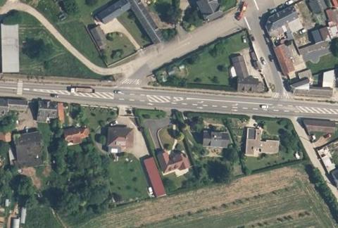 Vue aérienne du Camping le Colvert à Homblières