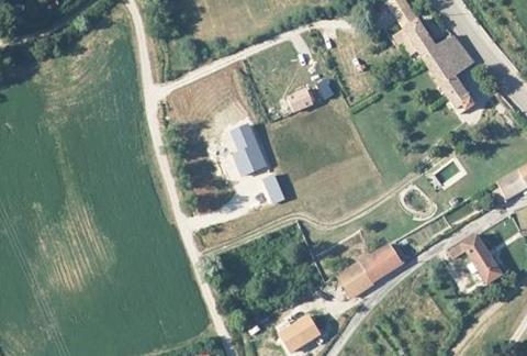 Vue aérienne du Camping le Couriou à Recoubeau-Jansac
