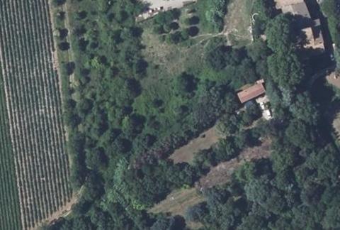 Vue aérienne du Camping le Dolium à Laudun-l’Ardoise