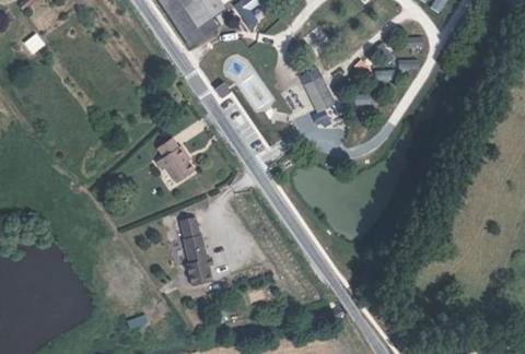 Vue aérienne du Camping le Gué à Chémery