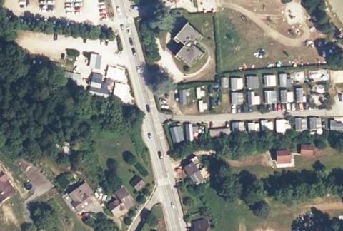 Vue aérienne du Camping le Hameau des Pecheurs à Novalaise