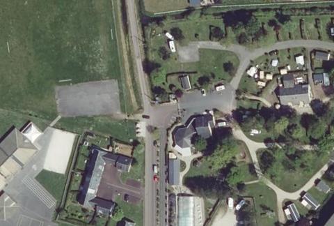Vue aérienne du Camping le Haut Dick à Carentan