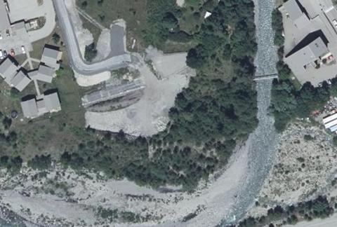 Vue aérienne du Camping le Haut Verdon à Villars-Colmars