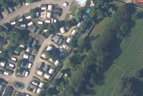 Vue aérienne du Camping le Havre de Bernières à Bernières-sur-Mer