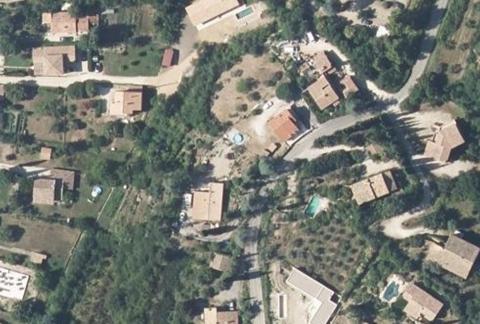Vue aérienne du Camping le Jalinier à Buis-les-Baronnies