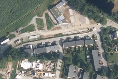 Vue aérienne du Camping le Kerostin à Pontivy