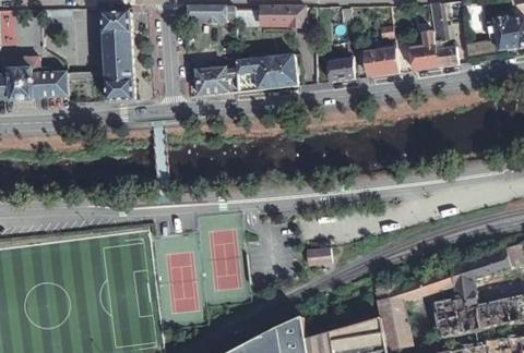 Vue aérienne du Camping le Médiéval à Turckheim