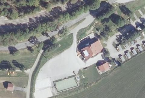 Vue aérienne du Camping le Miroir à Les Hôpitaux-Neufs