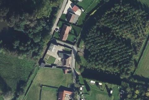Vue aérienne du Camping le Moulin de l’Aa à Merck-Saint-Liévin