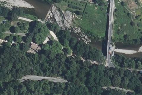 Vue aérienne du Camping le Moulin du Luech à Peyremale