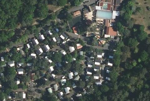 Vue aérienne du Camping le Paradis à Carcans