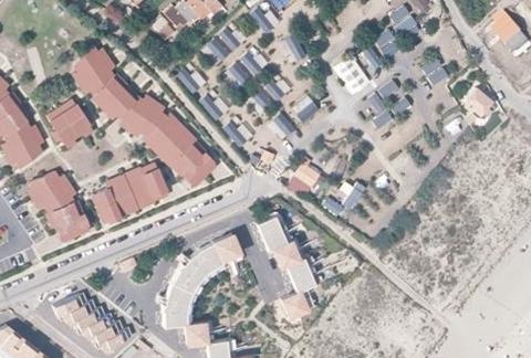 Vue aérienne du Camping le Paradou à Marseillan