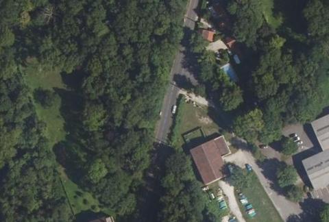 Vue aérienne du Camping le Parc du Gué à La Genevraye