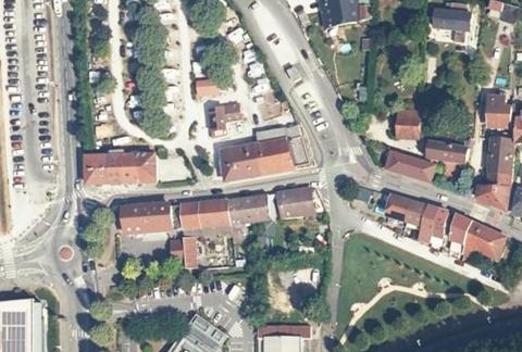 Vue aérienne du Camping le Pêcheur à Aix-les-Bains