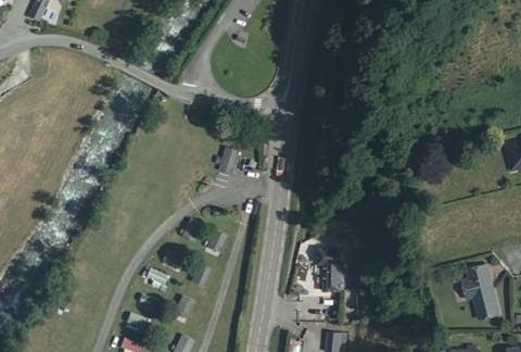 Vue aérienne du Camping le Péguère à Cauterets