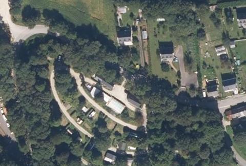 Vue aérienne du Camping le Petit Bois à Camors
