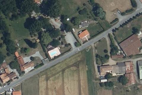 Vue aérienne du Camping le Petit Booth à L’Île-d’Elle
