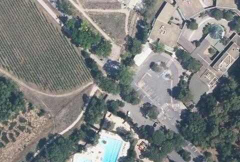 Vue aérienne du Camping le Plein Air des Chenes à Clapiers