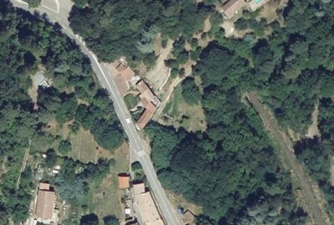 Vue aérienne du Camping le Pont du Mas à Génolhac