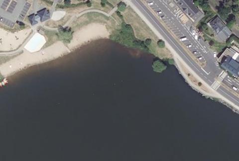 Vue aérienne du Camping le Pré Bas à Chambon-sur-Lac