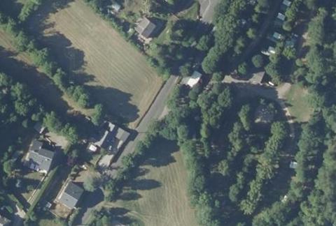 Vue aérienne du Camping le Pré de Charlet à Meyrueis