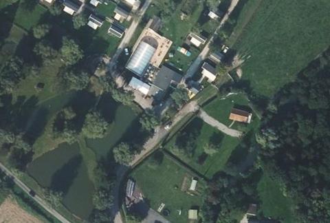 Vue aérienne du Camping le Pré Saint Gilles les Étangs à Blangy-sur-Ternoise