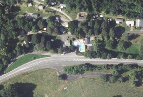 Vue aérienne du Camping le Rey à Louvie-Juzon