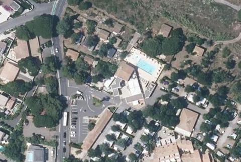 Vue aérienne du Camping le Rochelongue à Agde