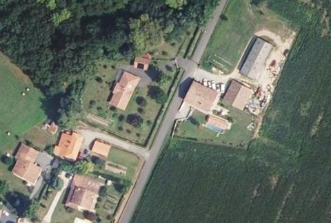 Vue aérienne du Camping le Ruisseau à Saint-André-de-Seignanx