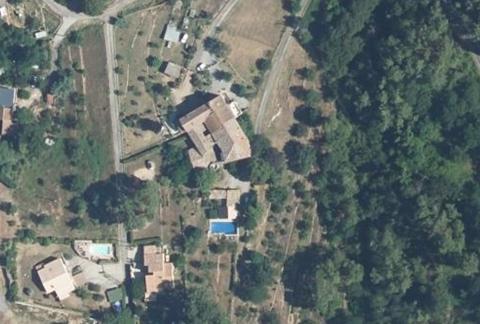 Vue aérienne du Camping le Saut du Loup à Rosières