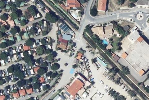 Vue aérienne du Camping le Soleil de la Méditerranée à Saint-Cyprien