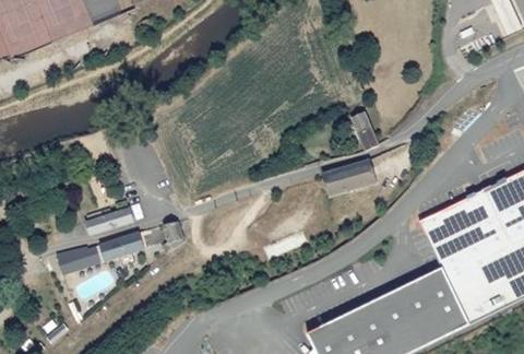 Vue aérienne du Camping le Tivoli à Mende