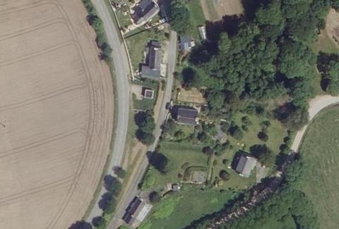 Vue aérienne du Camping le Ty Nadan à Locunolé