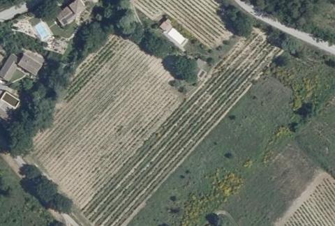 Vue aérienne du Camping le Voconce à Crestet