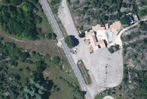 Vue aérienne du Camping les 4 Templiers à Le Caylar