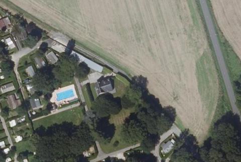 Vue aérienne du Camping les Acacias à Beton-Bazoches