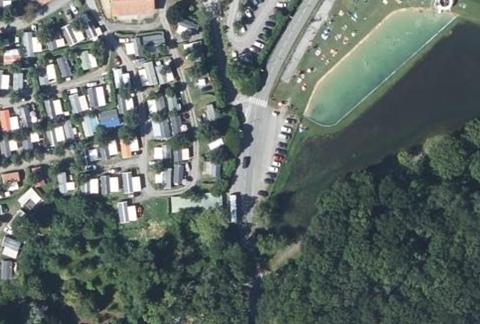 Vue aérienne du Camping les Acacias à Hendaye