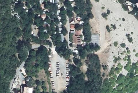 Vue aérienne du Camping les Actinidias à Casteljau
